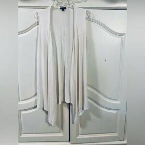 J. Jill Ivory Lightweight Open Cardigan